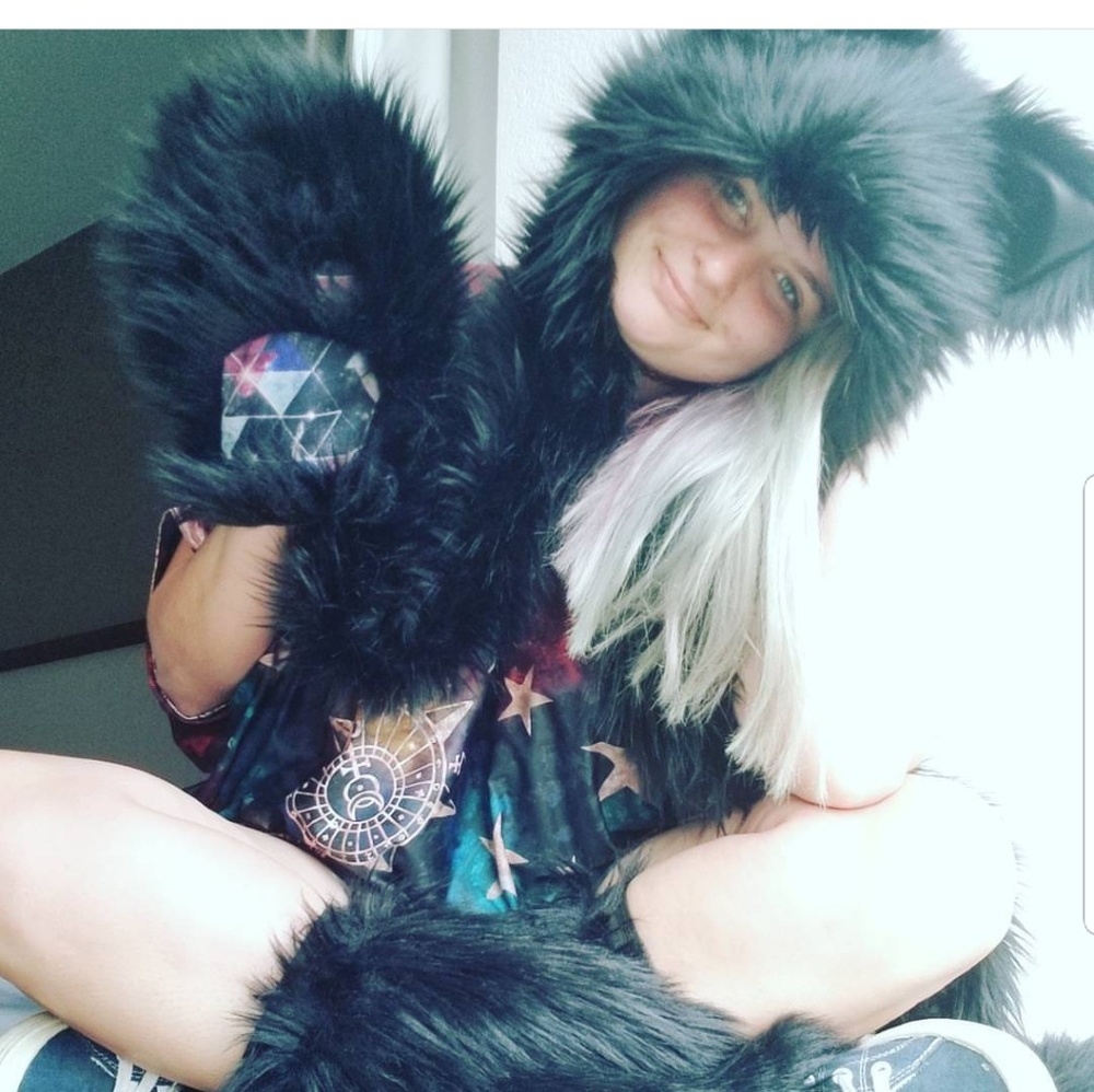 Furry spirit hood and leg set
